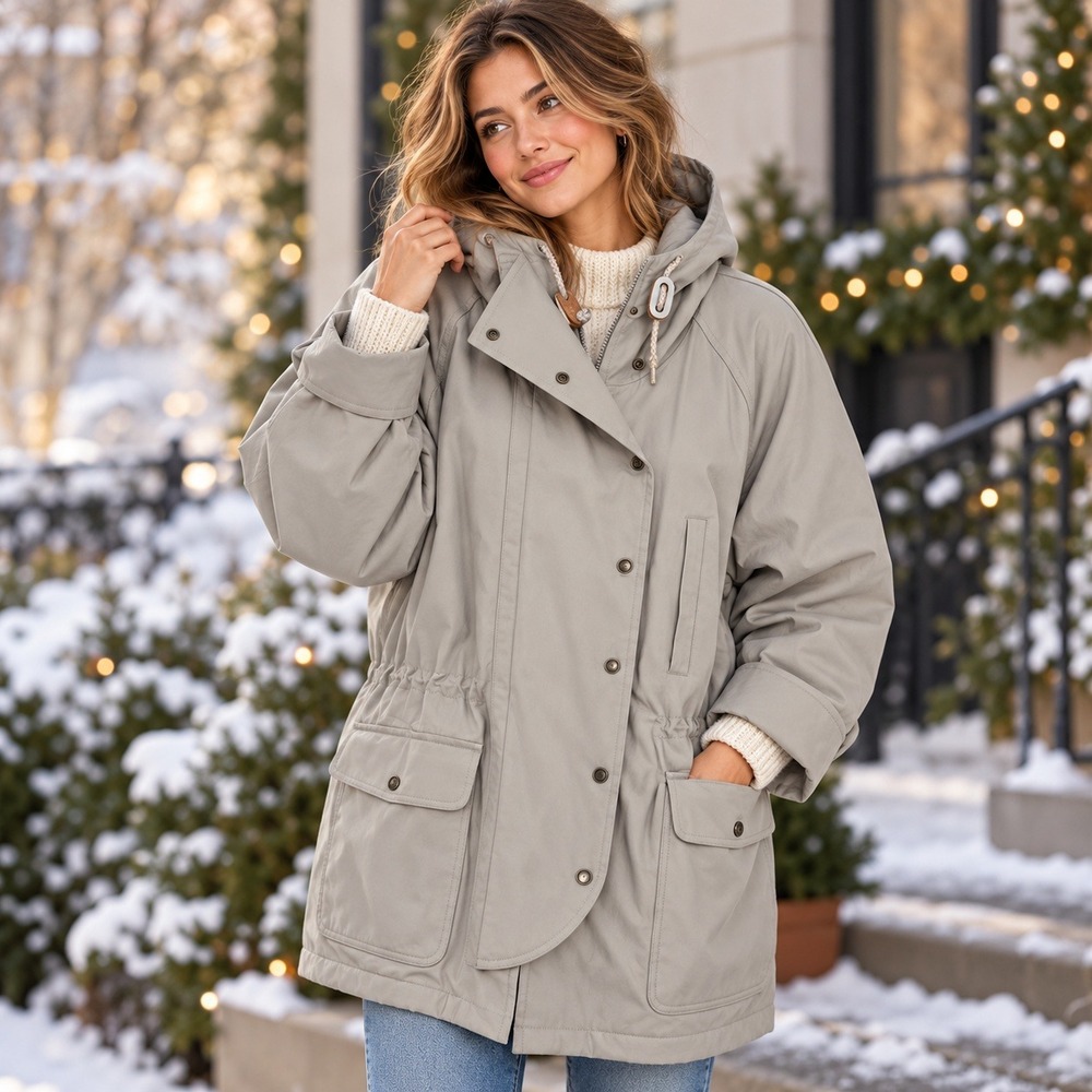 Vintage Misty Harbor Utility Coat 14 Gorpcore Field Jacket NWT Hooded Thermolite